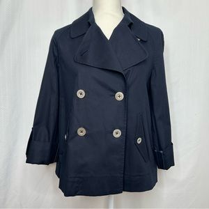 Martin + Osa navy blue double breasted jacket